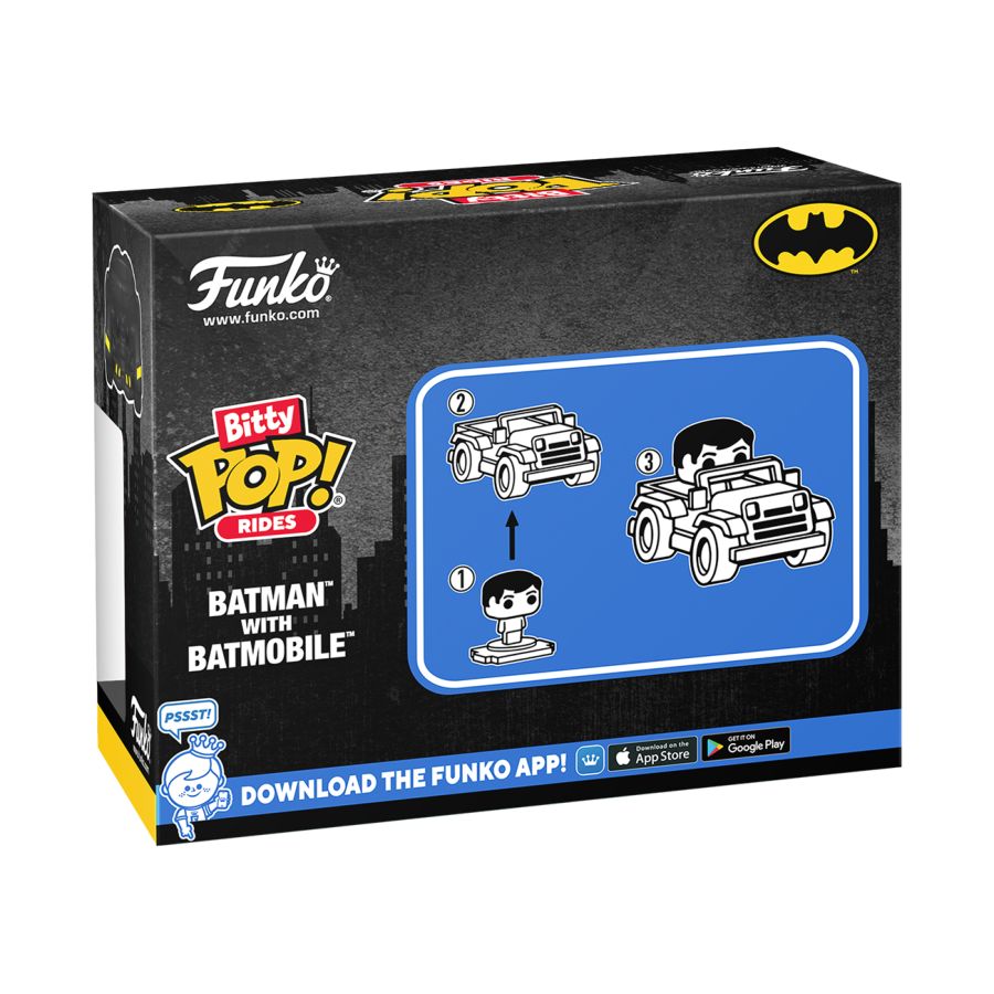 DC Comics Bitty POP! Ride Batman with Batmobile – FanBase