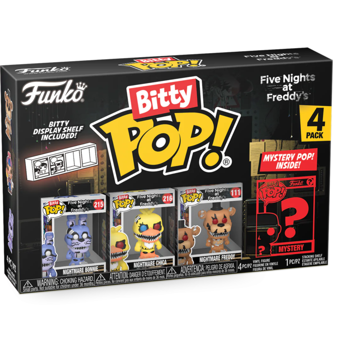 Five Nights at Freddy's Foxy Bitty Pop! Mini-Figure 4-Pack