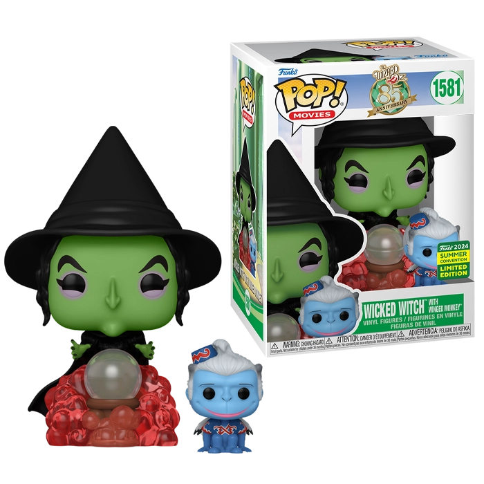 SDCC 2024: The Wizard of Oz: 85th Anniversary - Wicked Witch with Winged Monkey Exclusive Pop! Vinyl