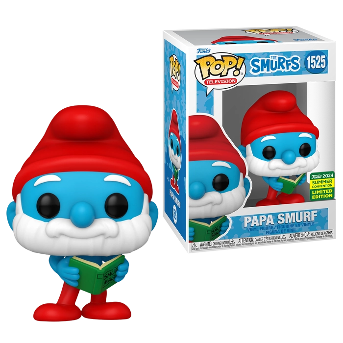 SDCC 2024: The Smurfs - Papa Smurf with Magic Book Exclusive Pop! Vinyl