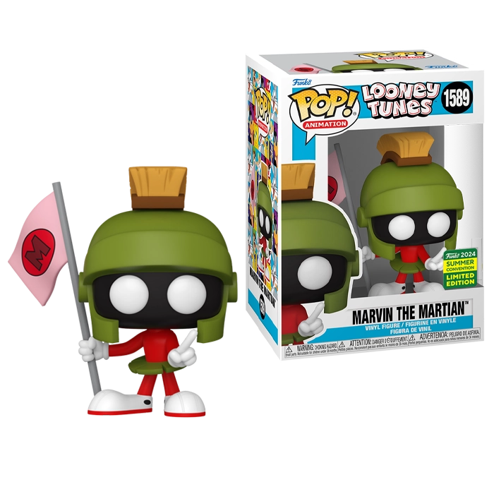 SDCC 2024: Looney Tunes - Marvin The Martin with Martian Flag Exclusive Pop! Vinyl