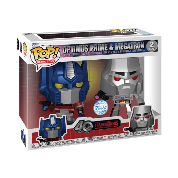 Transformers: Generation 1 - Optimus Prime & Megatron US Exclusive Metallic Pop! Vinyl 2 -Pack [RS]