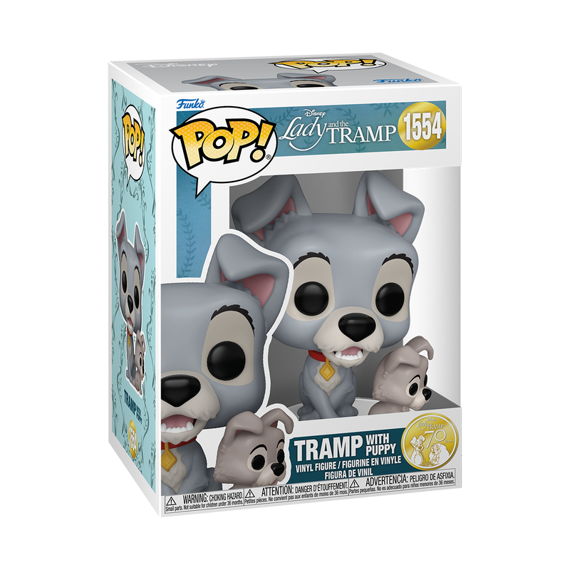 Lady & The Tramp: 70th Anniversary - Tramp with Puppy Pop! Vinyl