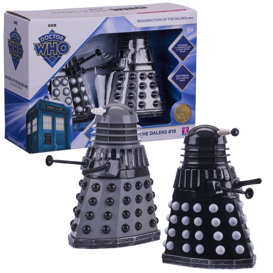 Doctor Who - History of the Daleks #18 "Resurrection of the Daleks" Collector Figure Set