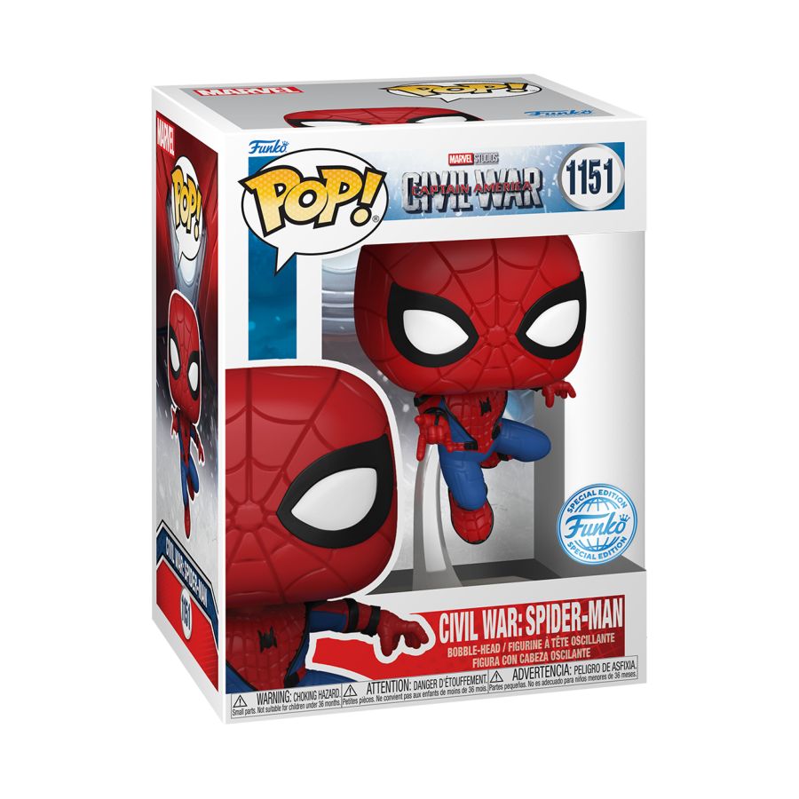 Captain America 3: Civil War - Spider-Man US Exclusive Build-A-Scene Pop! Vinyl [RS]