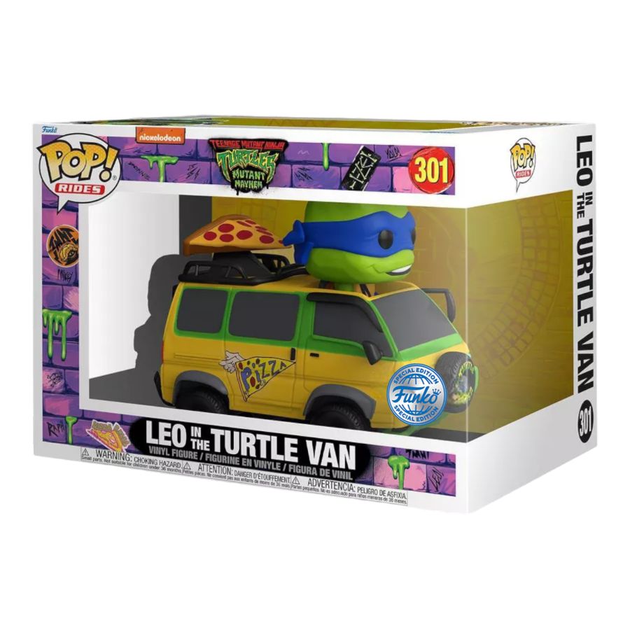 Teenage Mutant Ninja Turtles: Mutant Mayhem - Leonardo in Turtle Van US Exclusive Pop! Ride [RS]