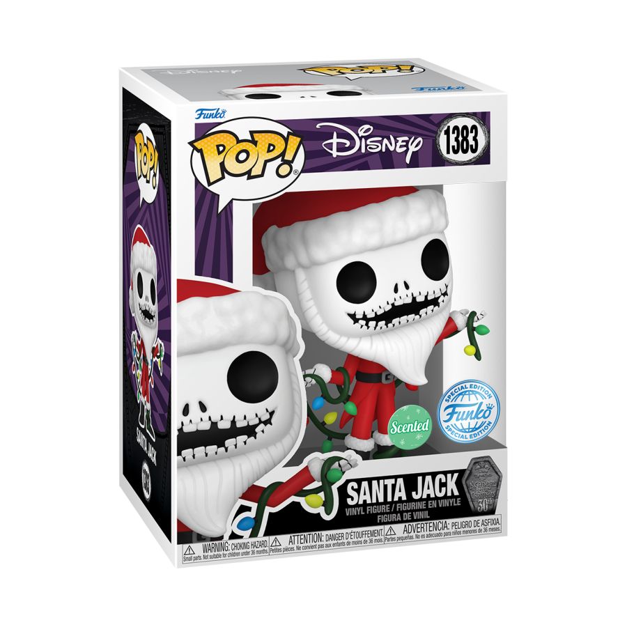 The Nightmare Before Christmas 30th Anniversary - Santa Jack US Exclusive Scented Pop! Vinyl [RS]