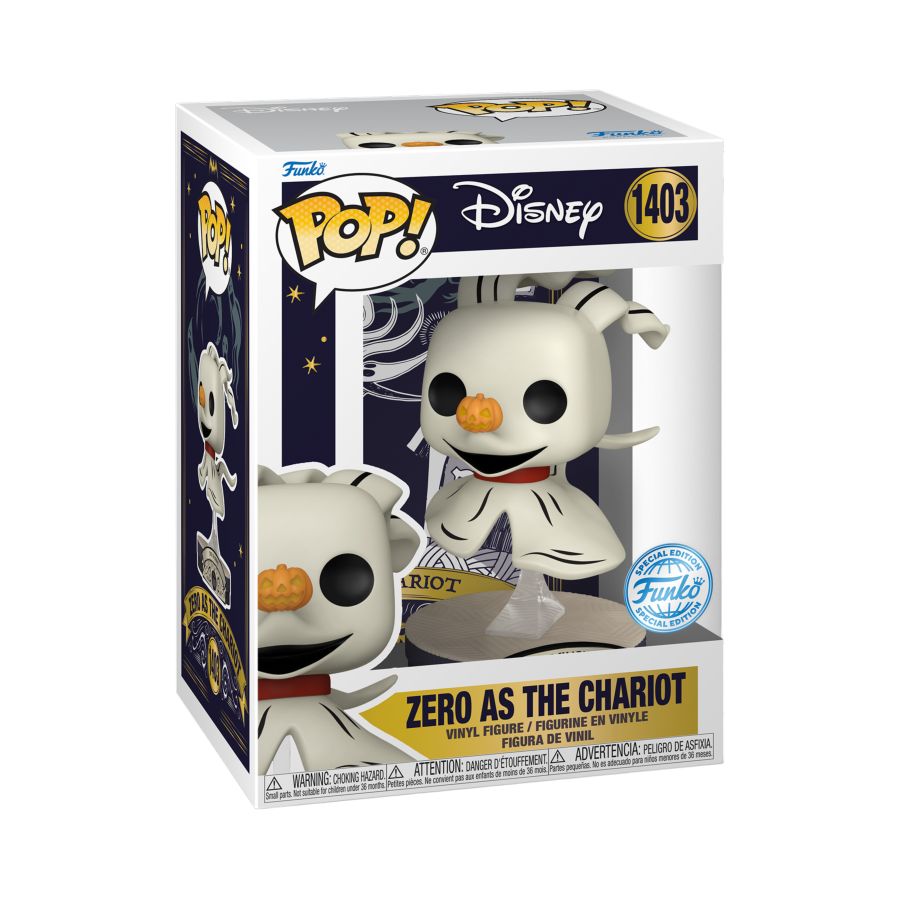 The Nightmare Before Christmas - Zero as the Chariot US Exclusive Pop! Vinyl [RS]