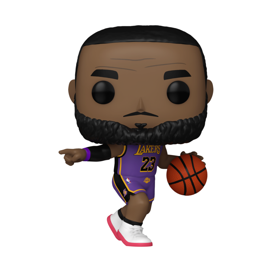 NBA Lakers LeBron James Purple Uniform 23 Pop Vinyl