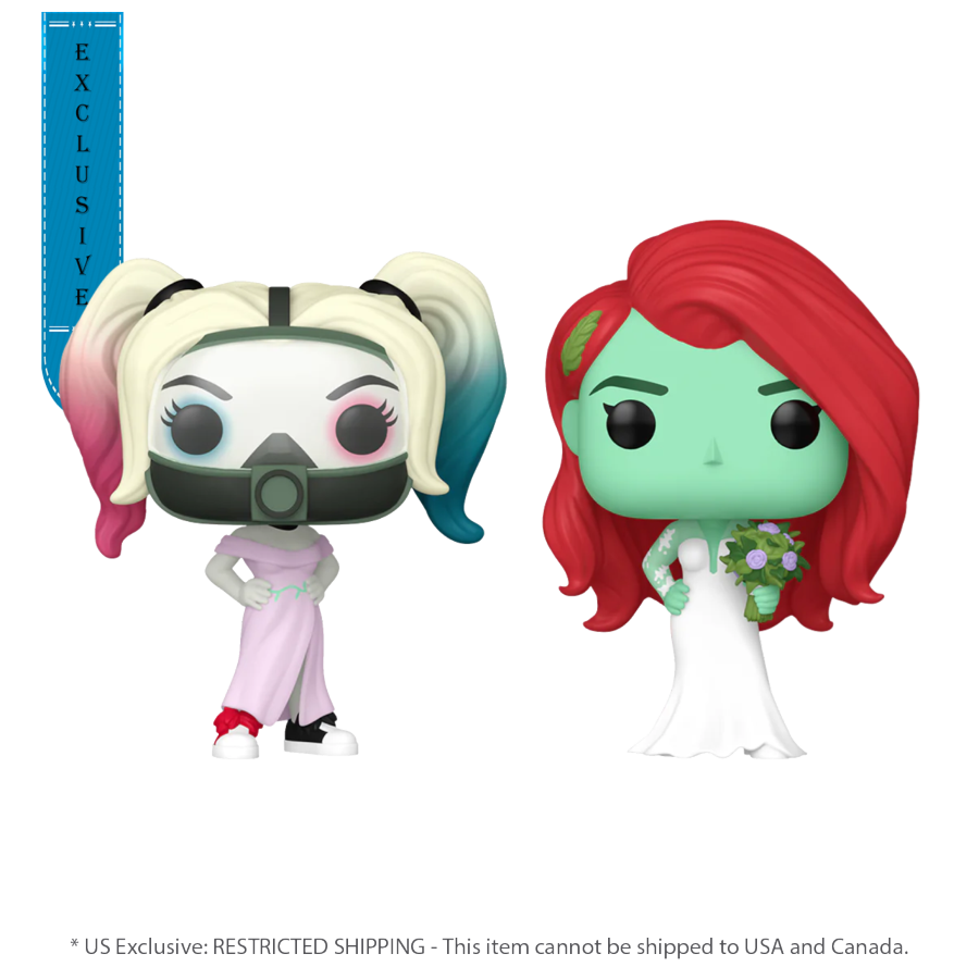 Harley Quinn: Animated - Harley Quinn & Poison Ivy Wedding US Exclusive Pop! 2-Pack [RS]