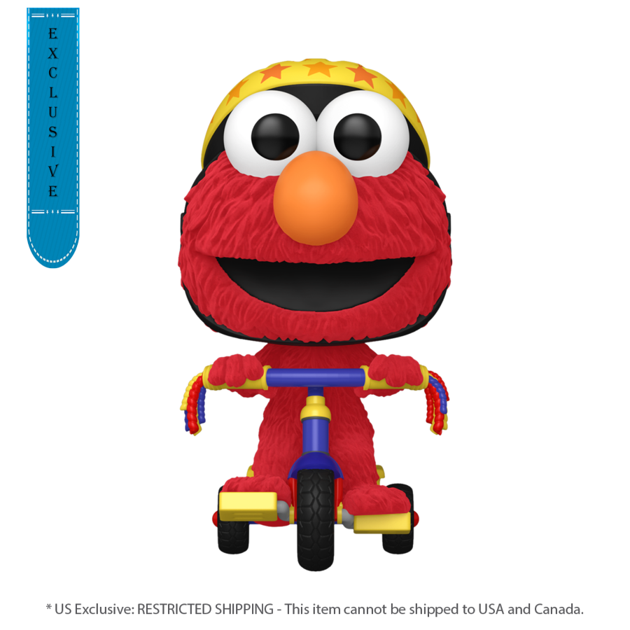 Sesame Street - Elmo on Trike US Exclusive Flocked Pop! Ride [RS]