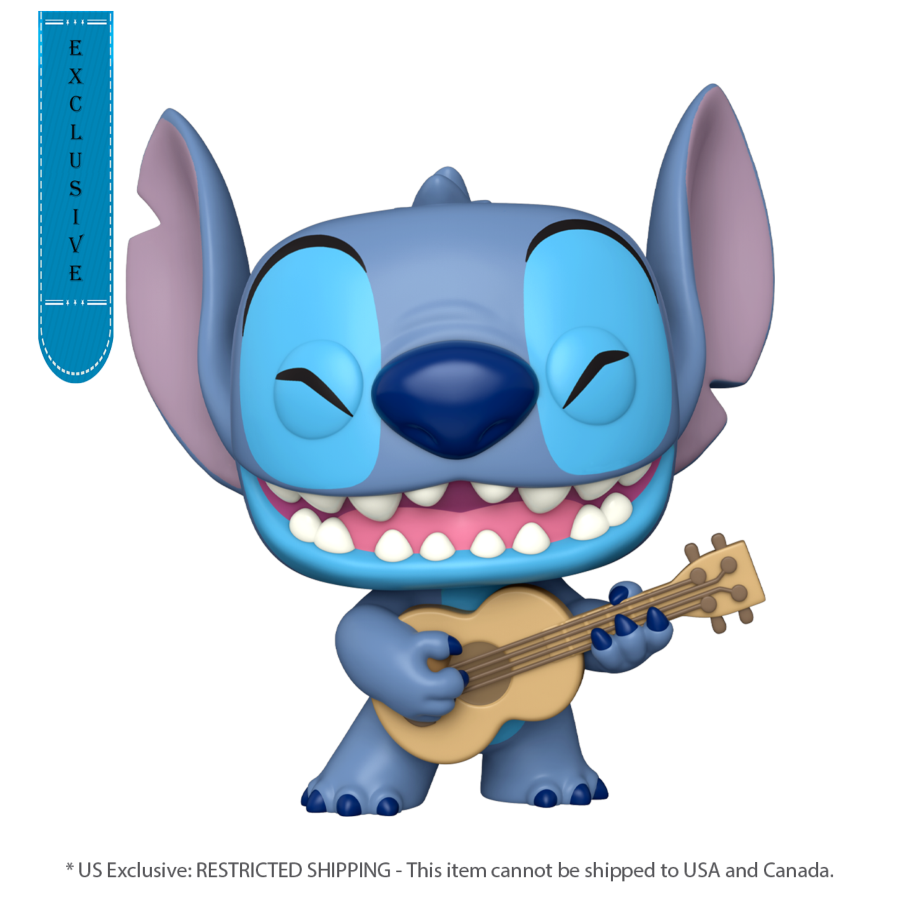 Lilo & Stitch - Stitch w/Ukelele 10" US Exclusive Pop! Vinyl [RS]