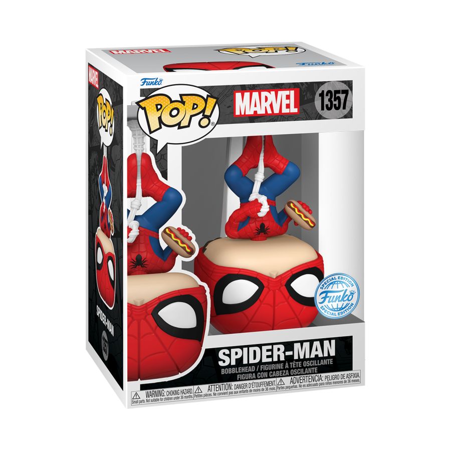 Spider-Man - Spider-Man (with Hot Dog) US Exclusive Pop! Vinyl [RS]