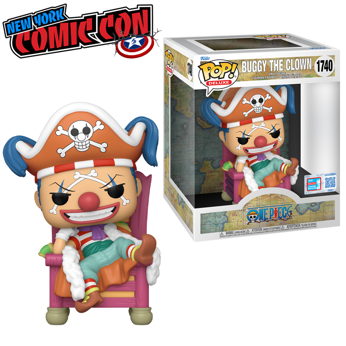 NYCC 2024: One Piece - Buggy on Throne Exclusive Deluxe Pop! Vinyl RS