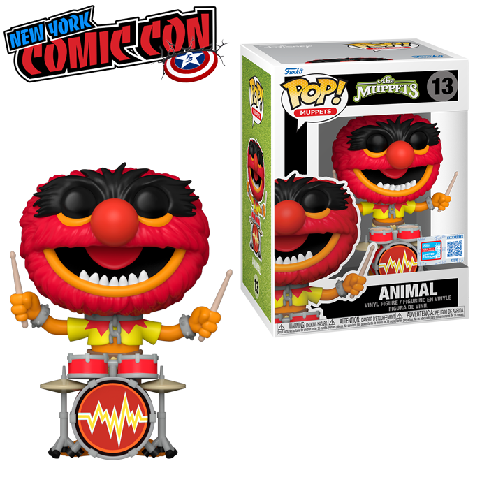 NYCC 2024: The Muppets (2024) - Animal on Drums Exclusive Pop! Vinyl RS