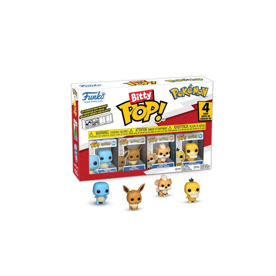 Pokemon - Squirtle Bitty Pop! 4-Pack