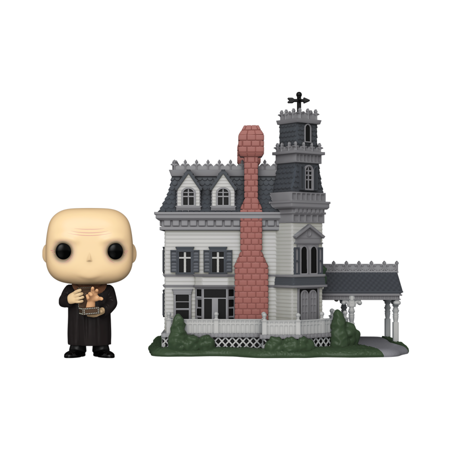 Addams Family (TV) - Fester with Addams Family Mansion Pop! Town