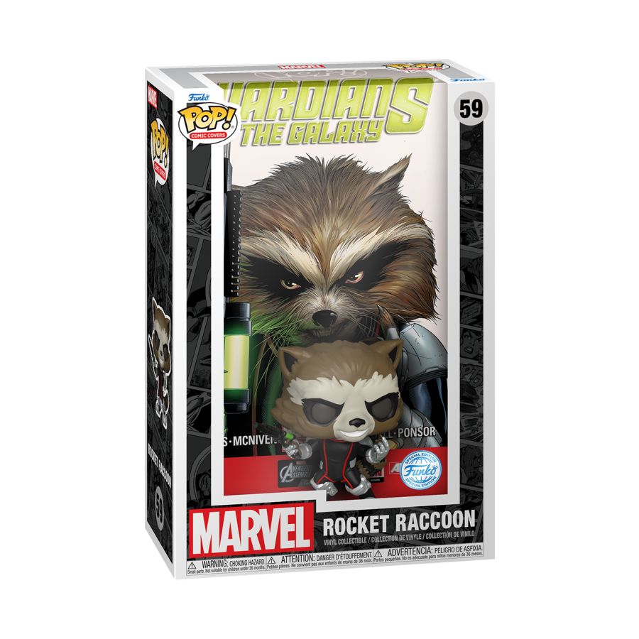 Guardians of the Galaxy - Rocket Raccoon US Exclusive Pop! Comic Cover [RS]