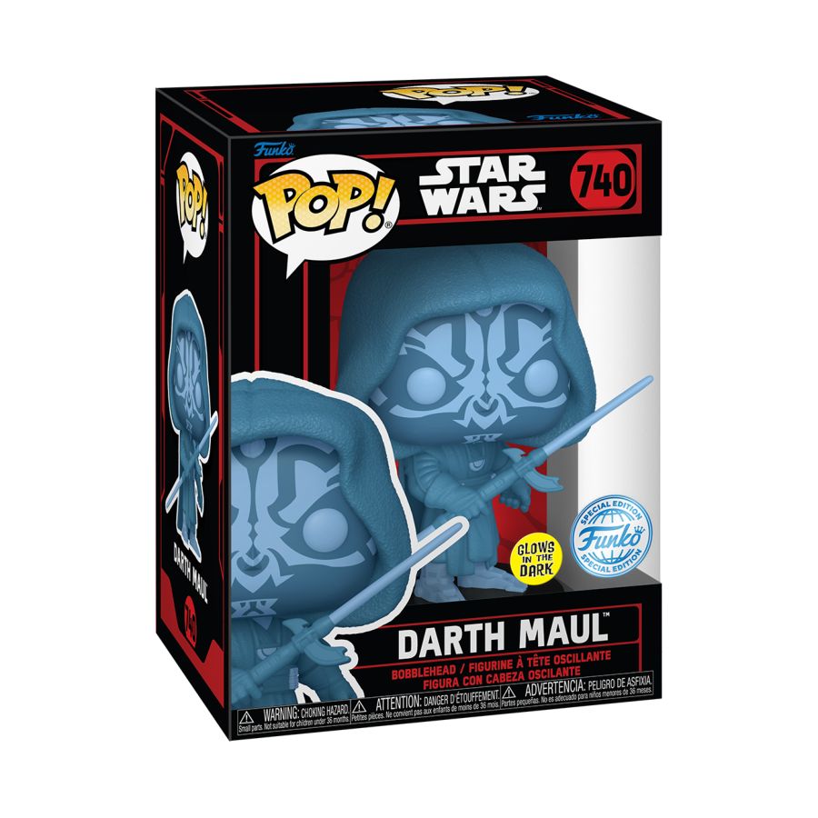 Star Wars: Darkside - Darth Maul (Hologram) US Exclusive Glow Pop! Vinyl [RS]