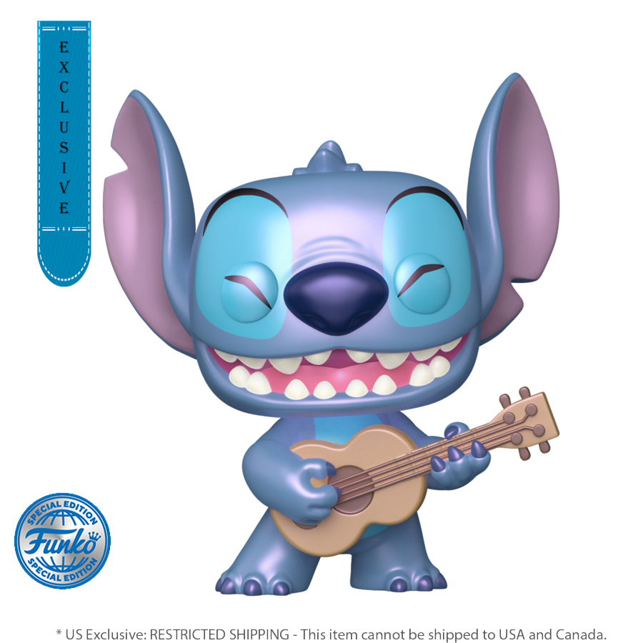 Lilo & Stitch - Stitch with Ukelele US Exclusive Pearlescent Pop! Vinyl [RS]