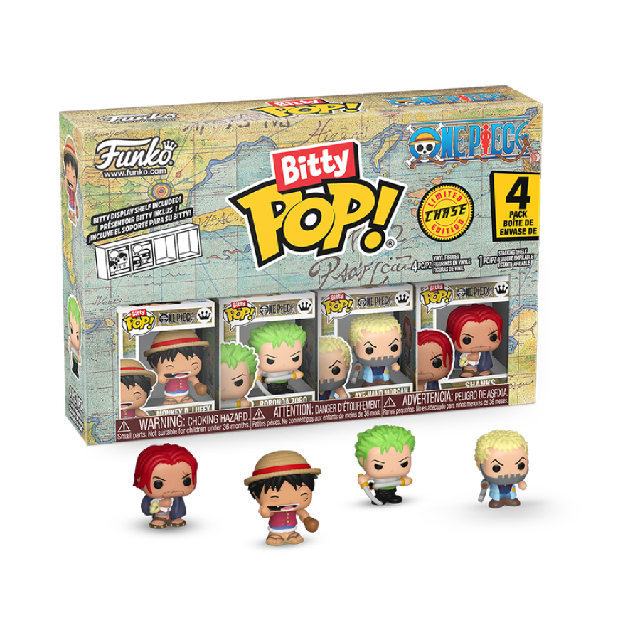 One Piece - Luffy Bitty Pop! 4-Pack