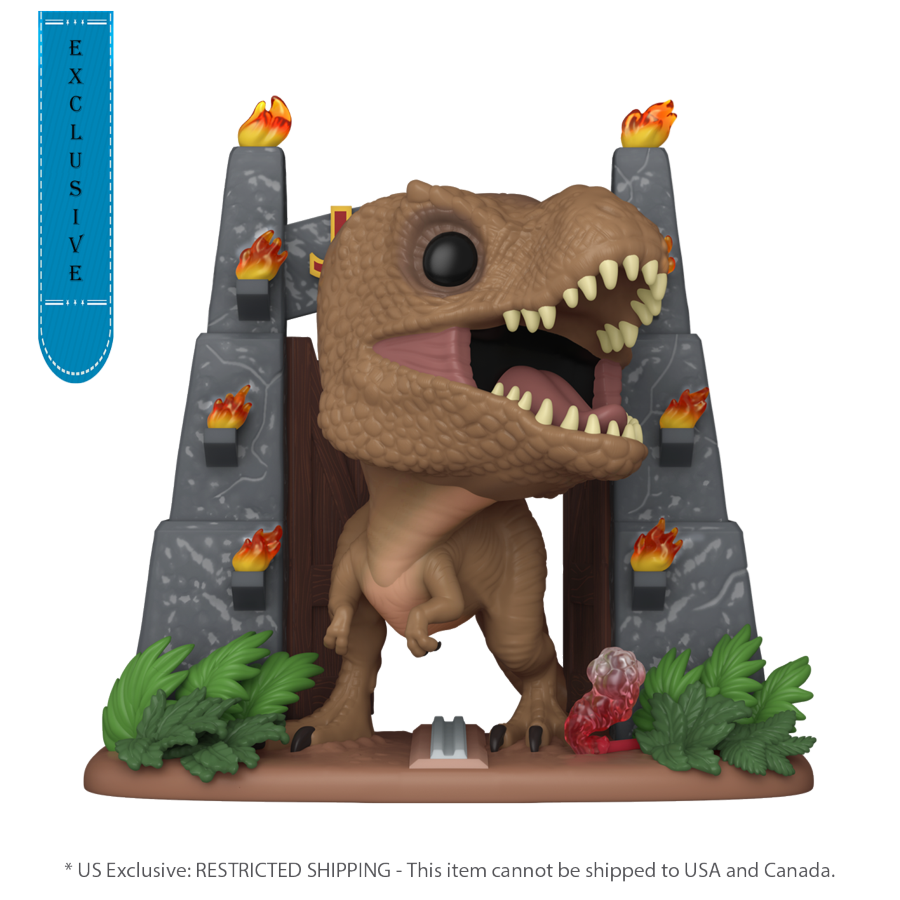 Jurassic Park - Tyrannosaurus Rex (with Gates) US Exclusive Pop! Deluxe [RS]