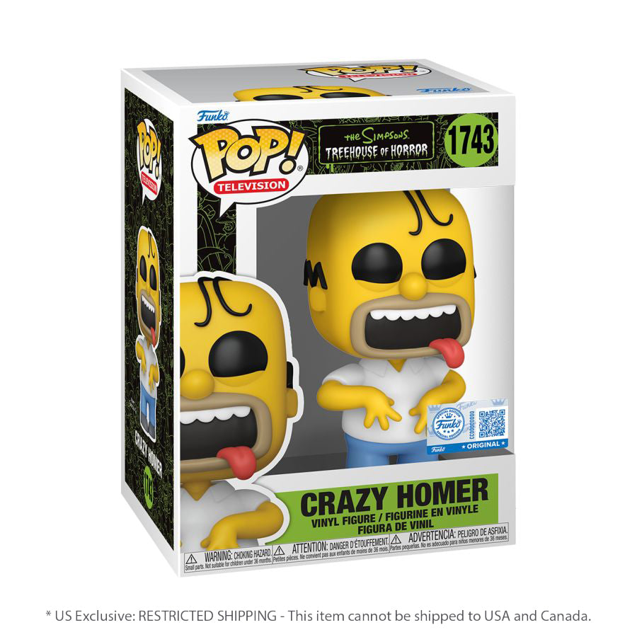 The Simpsons: Treehouse of Horror - Crazy Homer US Exclusive Pop! Vinyl [RS]