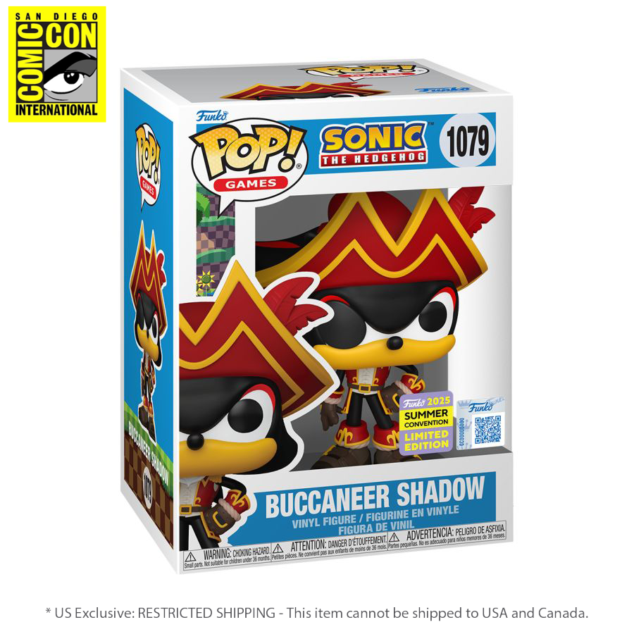 Sonic - Buccaneer Shadow SDCC 2025 Exclusive Pop! Vinyl [RS]