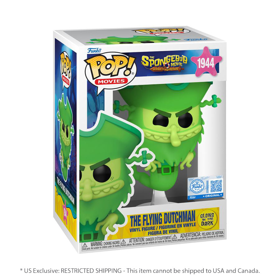 The SpongeBob Movie (2025) - The Flying Dutchman Glow Pop! Vinyl US Exclusive [RS]