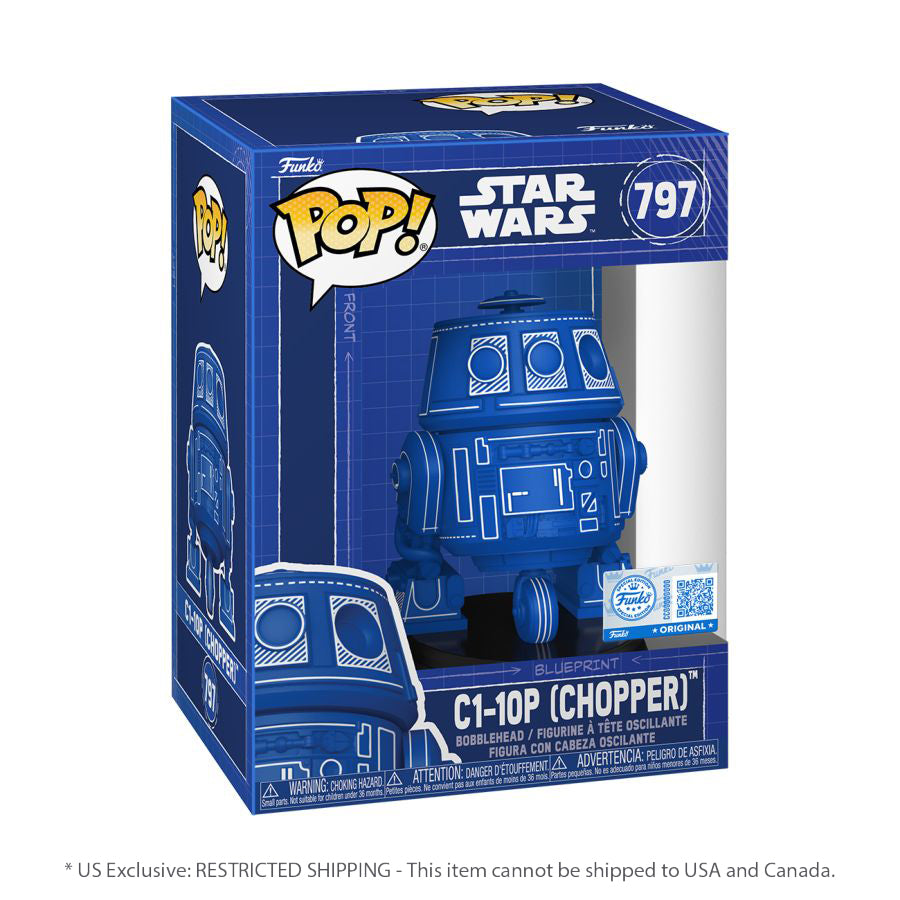 Star Wars - Chopper (Blueprint) US Exclusive Pop! Vinyl [RS]