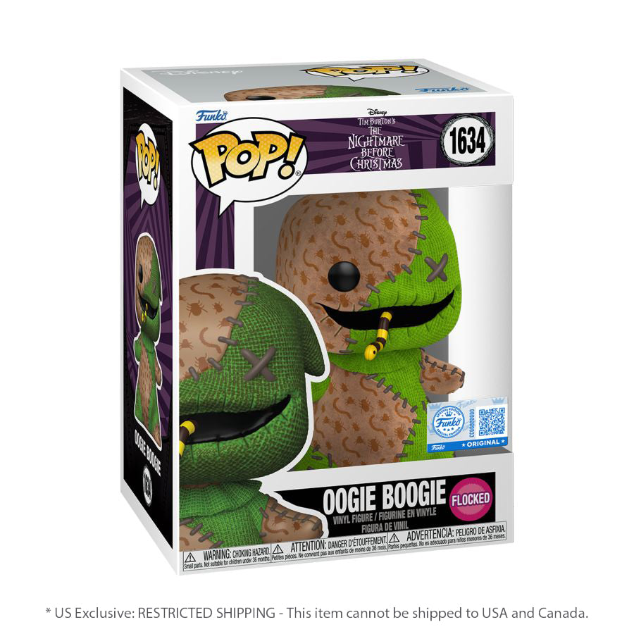 NBX - Oogie Boogie Patchwork US Exclusive Flocked Pop! Vinyl [RS]