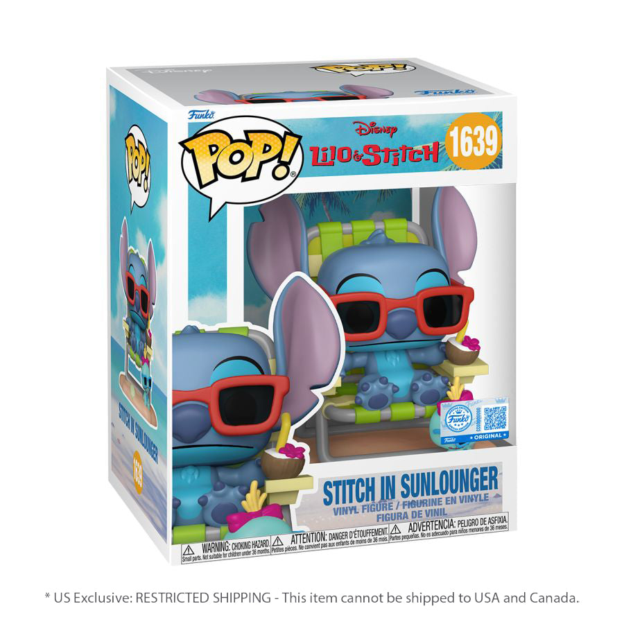 Lilo & Stitch - Stitch in Sunlounger US Exclusive Pop! Premium [RS]