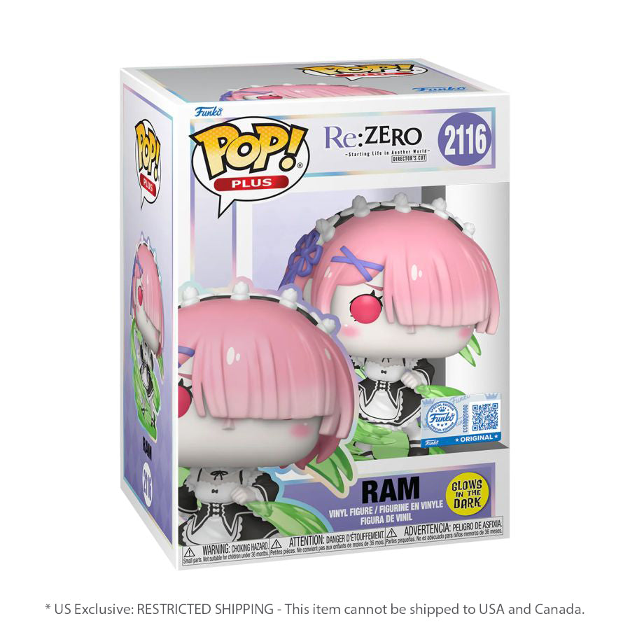 Re:Zero - Starting Life in Another World - Ram (Wind Magic) Glow-in-the-Dark Pop! Plus RS