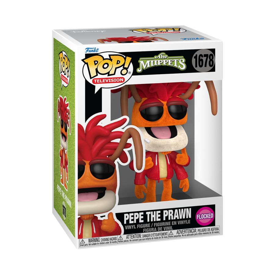 The Muppets - Pepe the Prawn (Flocked) Pop! Vinyl