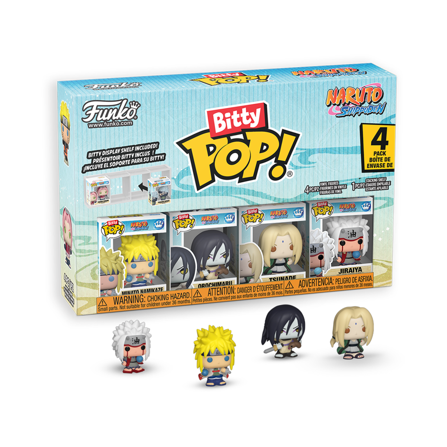 Naruto: Shippuden - Tsunade, Minato Namikaze, Orochimaru & Jiraiya Bitty Pop! 4-Pack