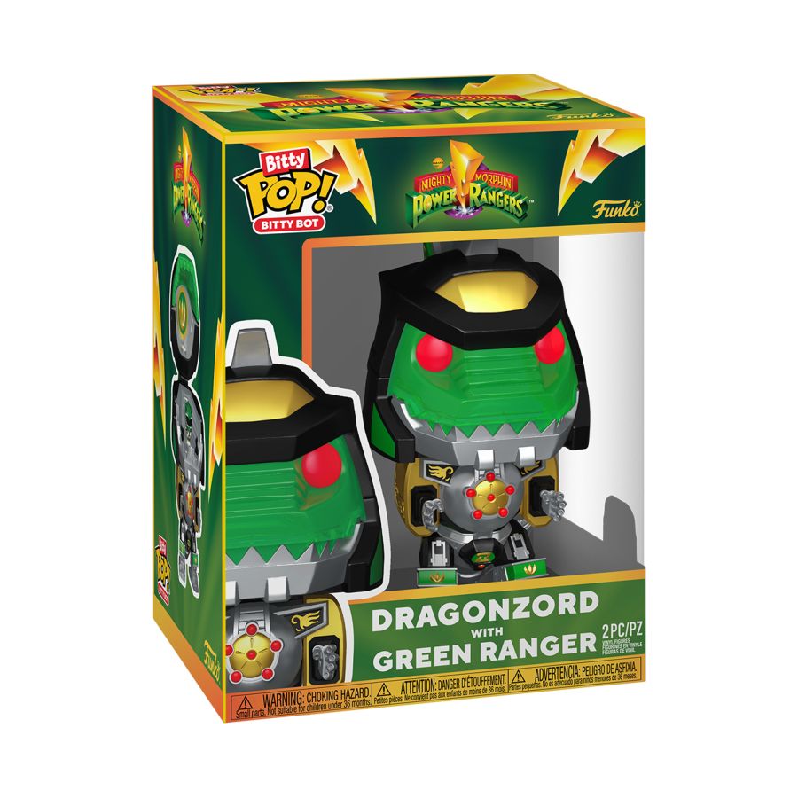 Power Rangers - Dragonzord with Green Ranger Bitty Pop! Bot