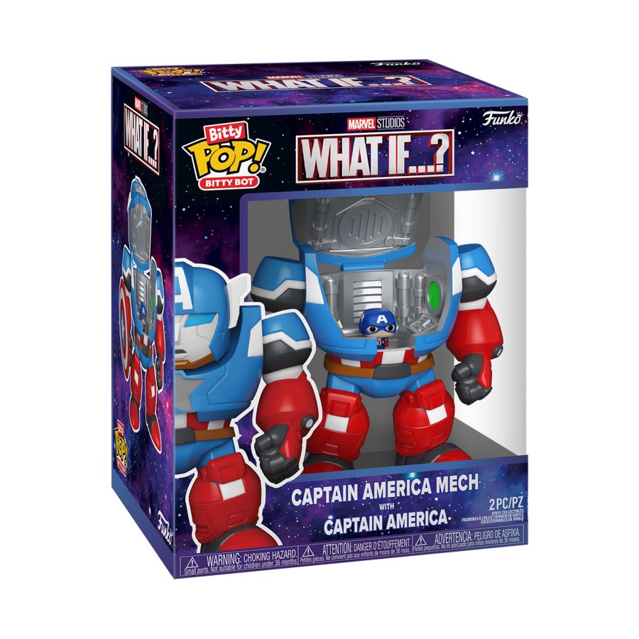 What If - Captain America with Mech Bitty Pop! Bot
