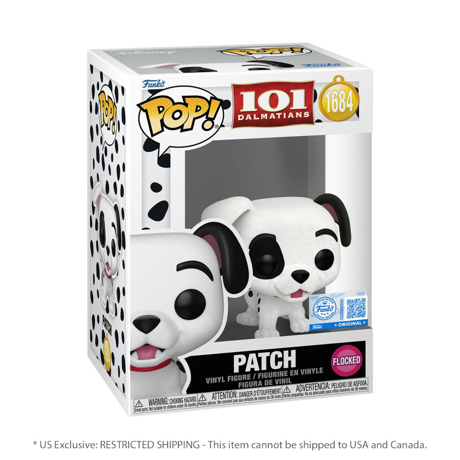 101 Dalmatians (1961) - Patch US Exclusive Flocked Pop! Vinyl [RS]