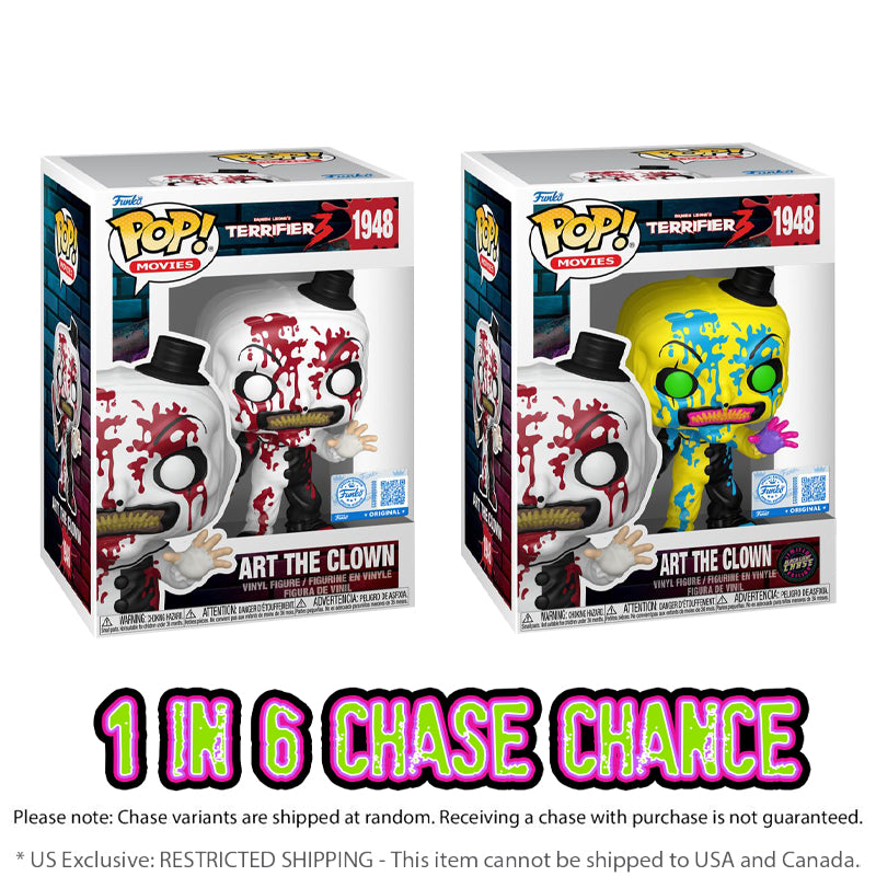 Terrifier - Art the Clown (Bloody) US Exclusive Pop! Vinyl [RS] (CHASE CHANCE)
