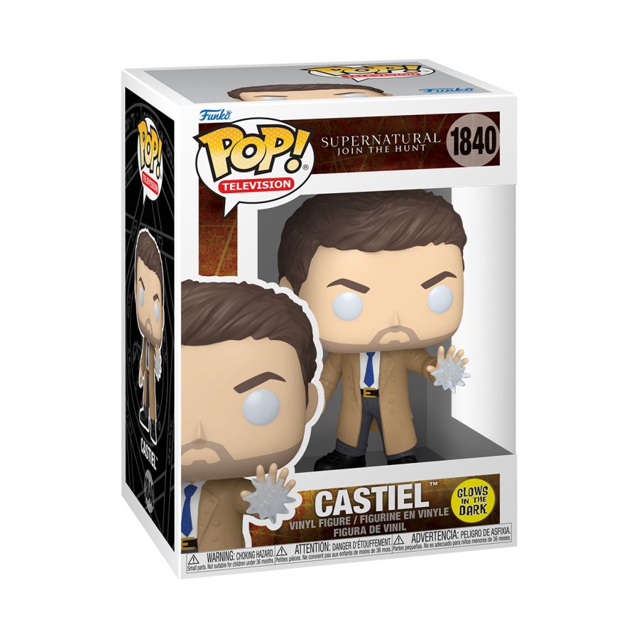 Supernatural - Castiel US Exclusive Glow-in-the-Dark Pop! Vinyl [RS]