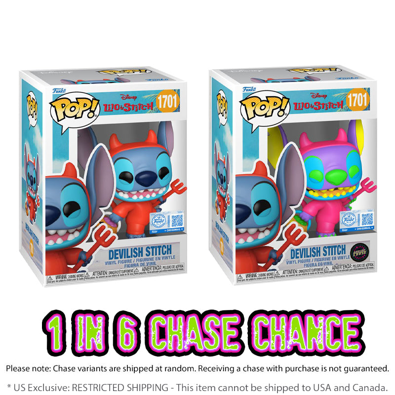 Lilo & Stitch - Stitch as Devil US Exclusive Pop! Vinyl [RS](CHASE CHANCE)