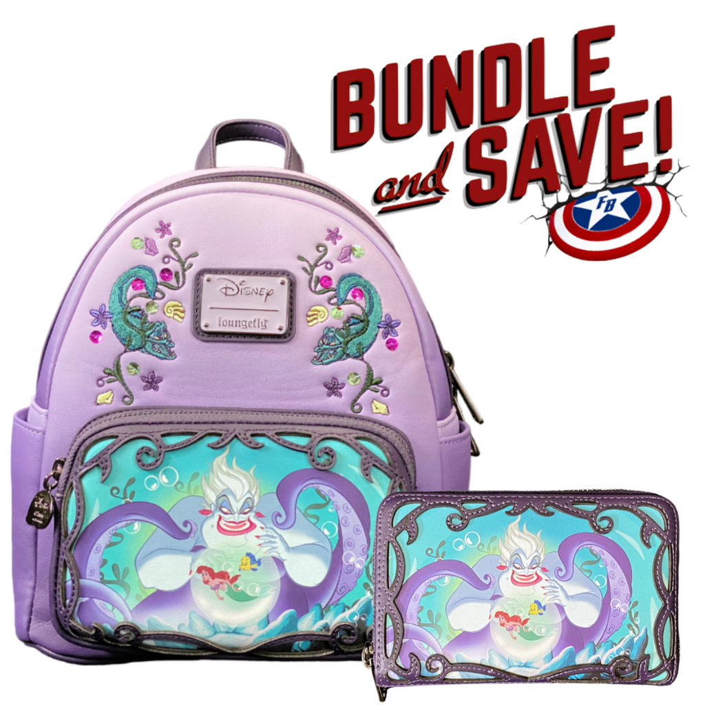 Disney Villains - Ursula Stories Loungefly BUNDLE DEAL