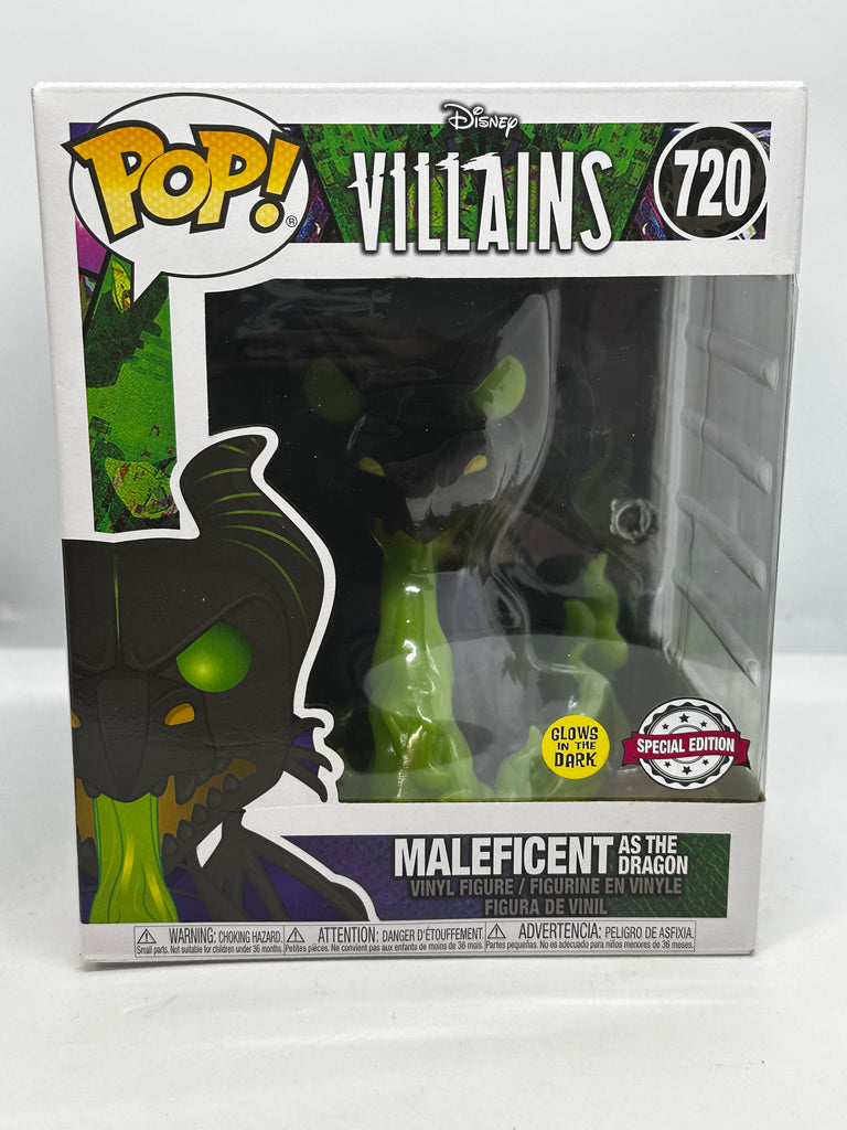 Disney Villains - Maleficent as Dragon with Flames Glow In The Dark #720 6” Pop! Vinyl