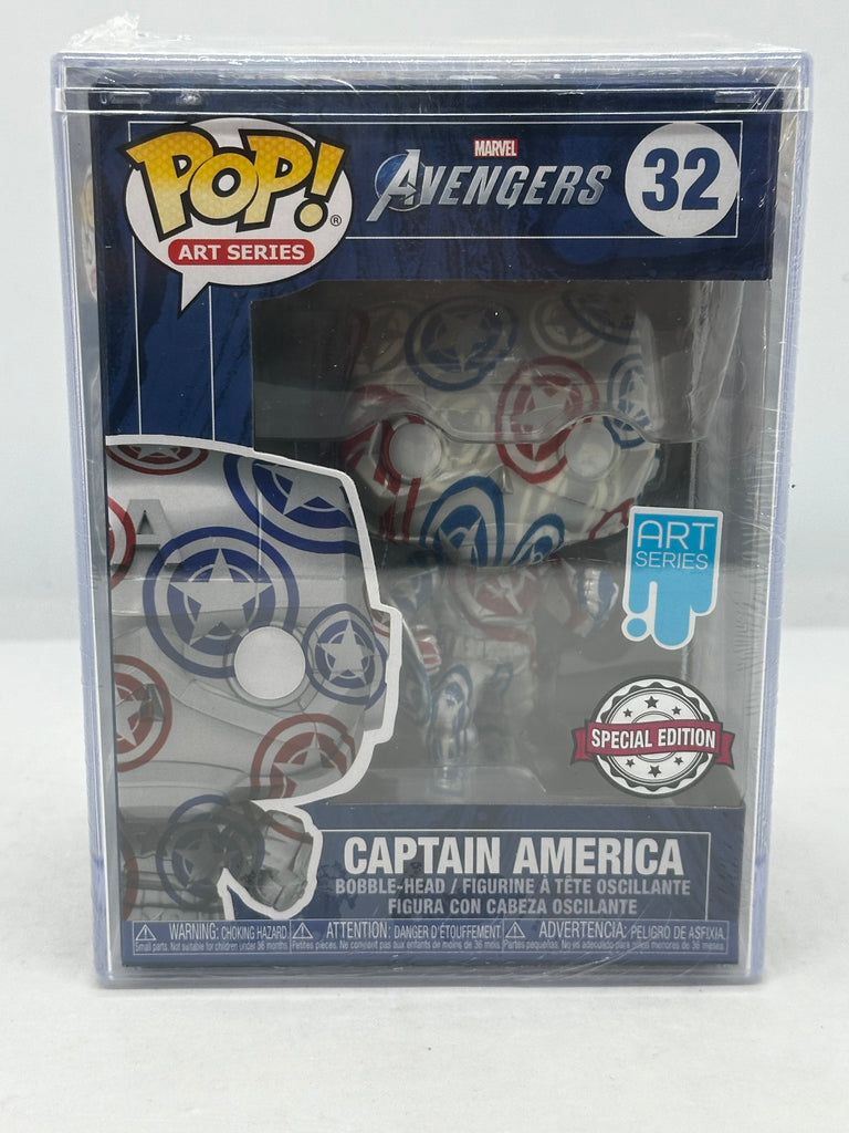 Avengers (Video Game 2020) - Captain America Patriotic Age (Artist) #32 Pop! With Protector