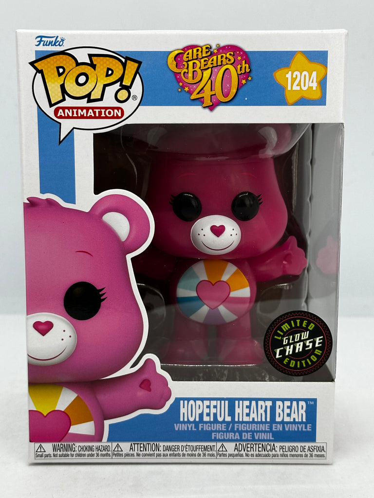 Care Bears: 40th Anniversary - Hopeful Heart Bear Glow Chase #1204 Pop! Vinyl