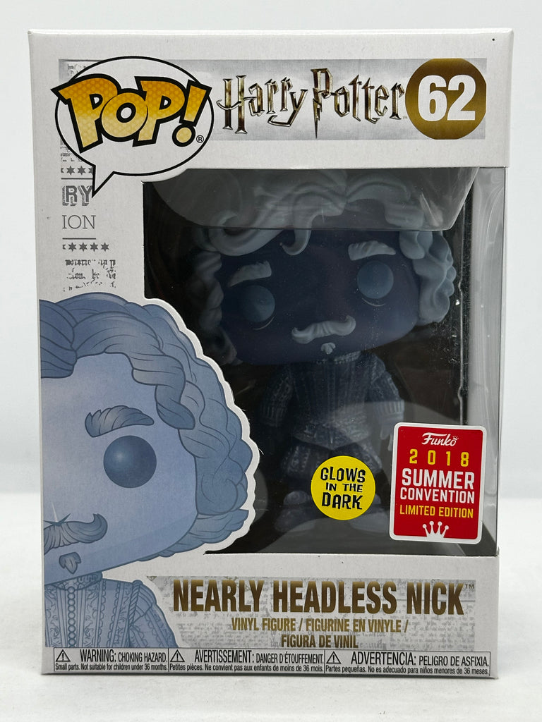 Harry Potter - Nearly Headless Nick Glow In The Dark #62 SDCC 2018 Exclusive Pop! Vinyl