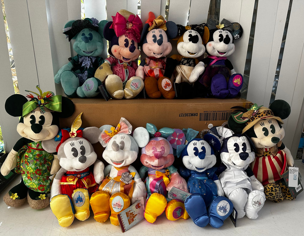 Minnie Mouse Main Attraction Plush Limited Release Disney Exclusive Set - All 12