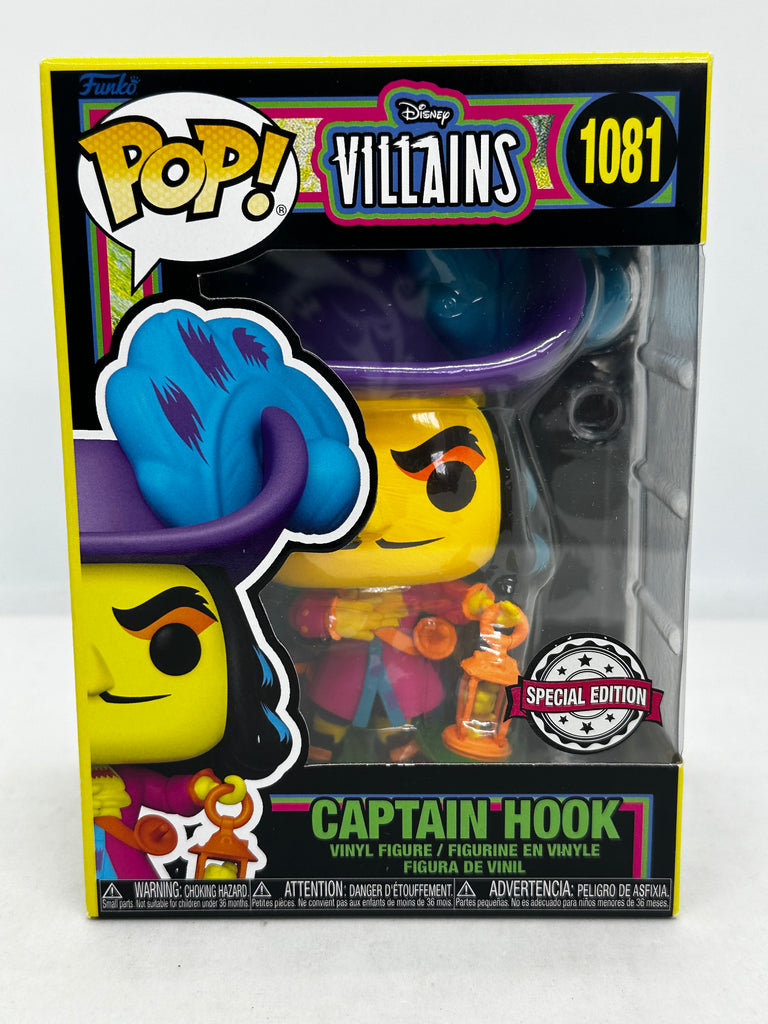 Disney Villains - Captain Hook Black Light #1081 Pop! Vinyl