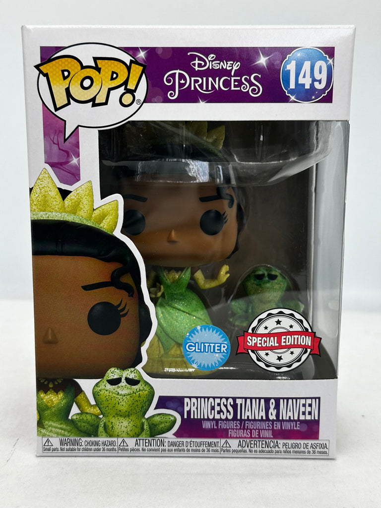 Princess and The Frog - Princess Tiana and Naveen #149 Diamond Glitter Pop! Vinyl