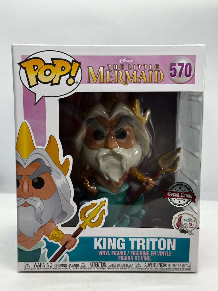 The Little Mermaid (1989) - King Triton 30th Anniversary #570 6” Pop! Vinyl